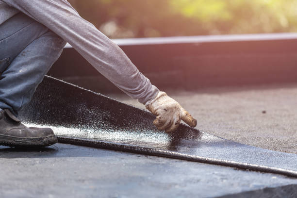 Professional Basement Waterproofing technician working in National Park, NJ